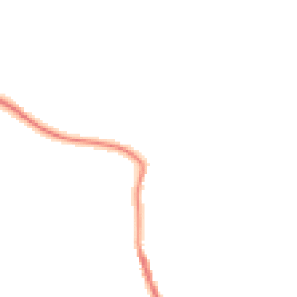 Night-time road noise heatmap for CO6 3LN