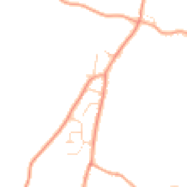 Daytime road noise heatmap for CO6 3NB