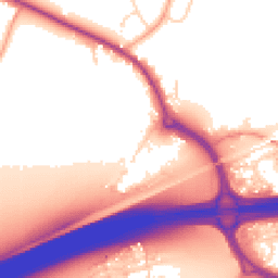 Daytime road noise heatmap for CO6 3QL