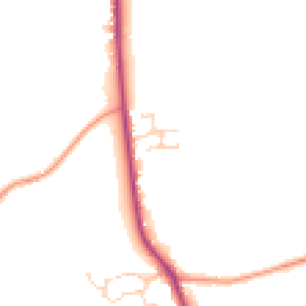 Daytime road noise heatmap for CO6 4HB
