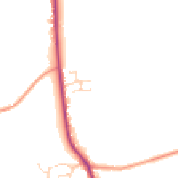 Daytime road noise heatmap for CO6 4HF