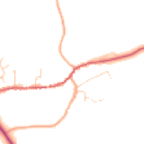 Daytime road noise heatmap for CO6 4JA