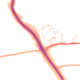 Daytime road noise heatmap for CO6 4NT
