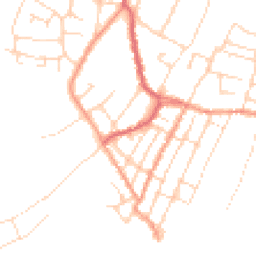 Daytime road noise heatmap for CO7 0BT