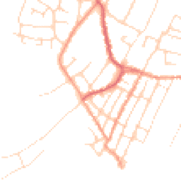 Daytime road noise heatmap for CO7 0DT