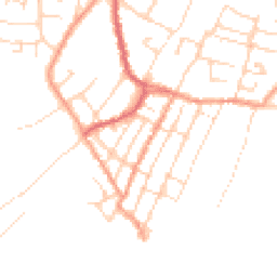 Daytime road noise heatmap for CO7 0DZ