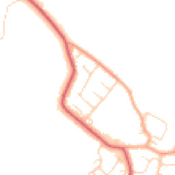 Daytime road noise heatmap for CO7 0RE