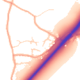 Daytime road noise heatmap for CO7 6NZ