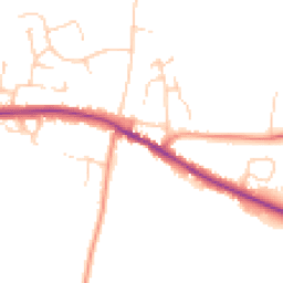Daytime road noise heatmap for CO7 7AA