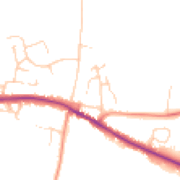Daytime road noise heatmap for CO7 7AL