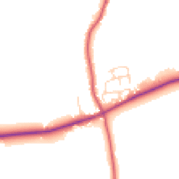 Daytime road noise heatmap for CO7 7DP