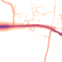 Daytime road noise heatmap for CO7 7EH