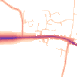 Daytime road noise heatmap for CO7 7ES