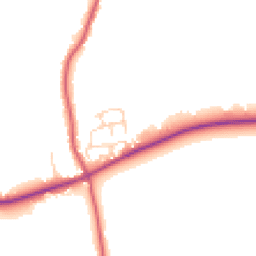Daytime road noise heatmap for CO7 7FS
