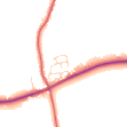 Daytime road noise heatmap for CO7 7FU