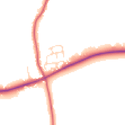 Daytime road noise heatmap for CO7 7GA