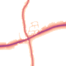 Daytime road noise heatmap for CO7 7GB