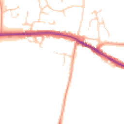Daytime road noise heatmap for CO7 7GL