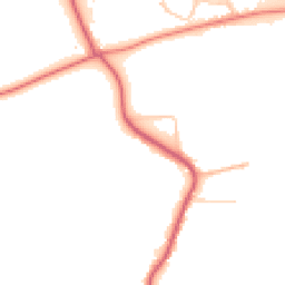 Daytime road noise heatmap for CO7 7JJ