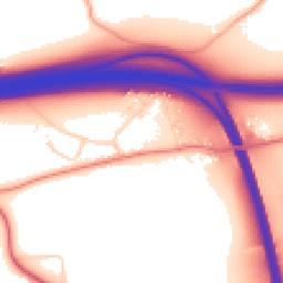 Daytime road noise heatmap for CO7 7UQ