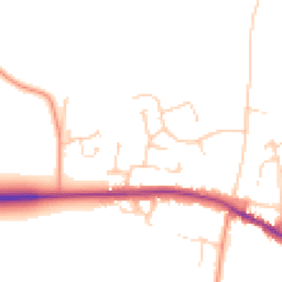 Daytime road noise heatmap for CO7 7YD