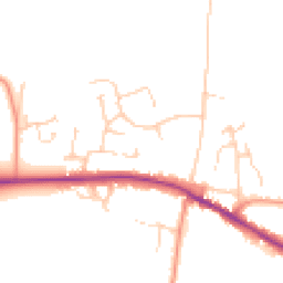 Daytime road noise heatmap for CO7 7YJ