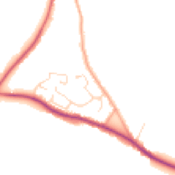 Daytime road noise heatmap for CO7 8HJ