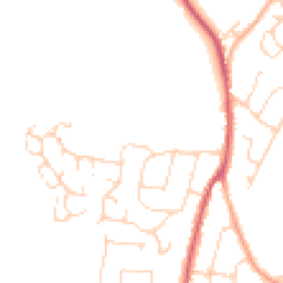 Daytime road noise heatmap for CO7 9QB