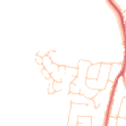 Daytime road noise heatmap for CO7 9QZ