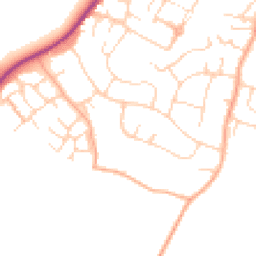 Daytime road noise heatmap for CO9 1BB