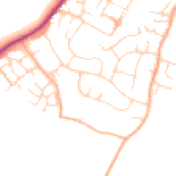 Daytime road noise heatmap for CO9 1BE