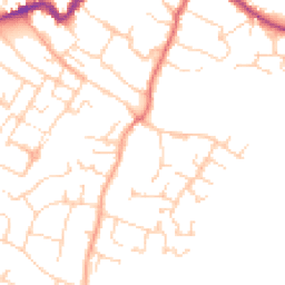 Daytime road noise heatmap for CO9 1BY