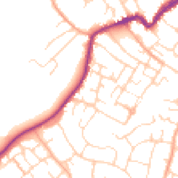 Daytime road noise heatmap for CO9 1DE