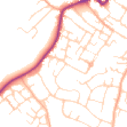 Daytime road noise heatmap for CO9 1DF