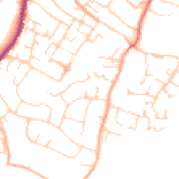 Daytime road noise heatmap for CO9 1FL