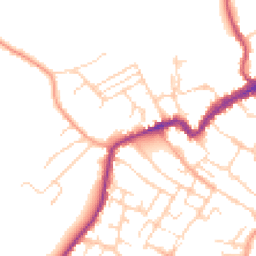 Daytime road noise heatmap for CO9 1GD