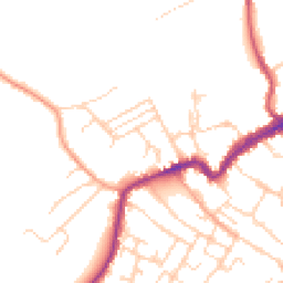 Daytime road noise heatmap for CO9 1LE