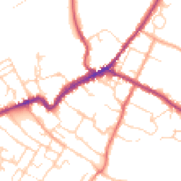 Daytime road noise heatmap for CO9 2AJ