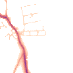 Daytime road noise heatmap for CO9 2EX