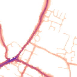 Daytime road noise heatmap for CO9 2HX