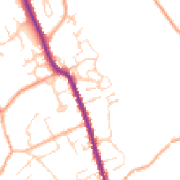Daytime road noise heatmap for CO9 3EQ