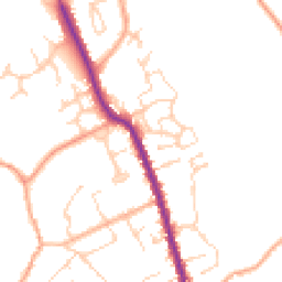 Daytime road noise heatmap for CO9 3PU
