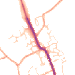 Daytime road noise heatmap for CO9 3QF