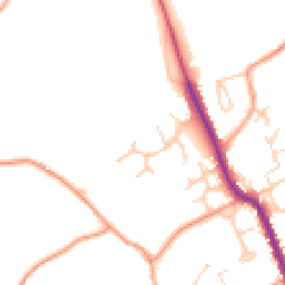 Daytime road noise heatmap for CO9 3QS