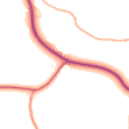 Daytime road noise heatmap for CO9 4BD