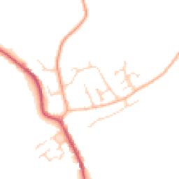 Daytime road noise heatmap for CO9 4JD