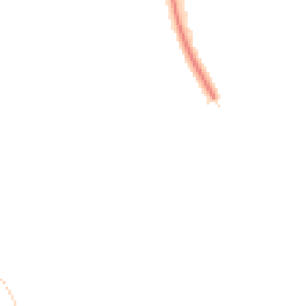 Night-time road noise heatmap for CR0 0BT