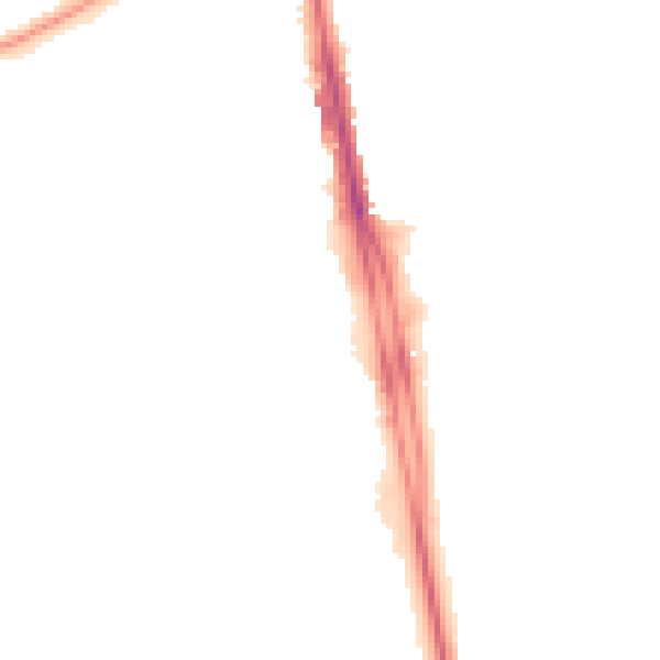 Night-time road noise heatmap for CR0 0XZ