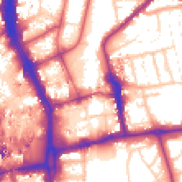 Daytime road noise heatmap for CR0 1LF