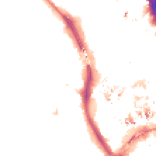 Night-time road noise heatmap for CR0 1XL